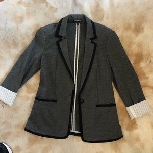 Express Gray fitted blazer